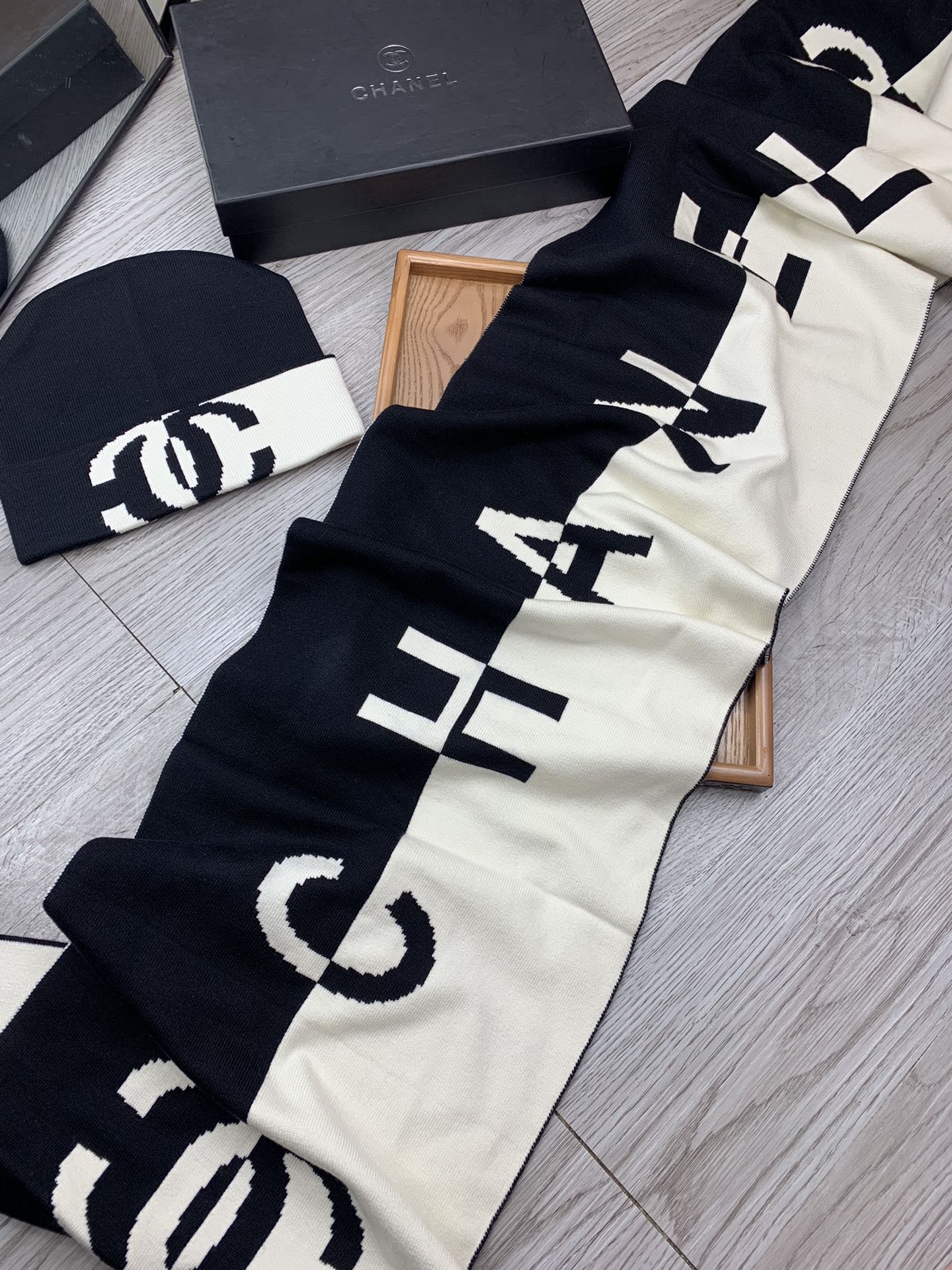 Beanie and Scarf Stylish two-piece set