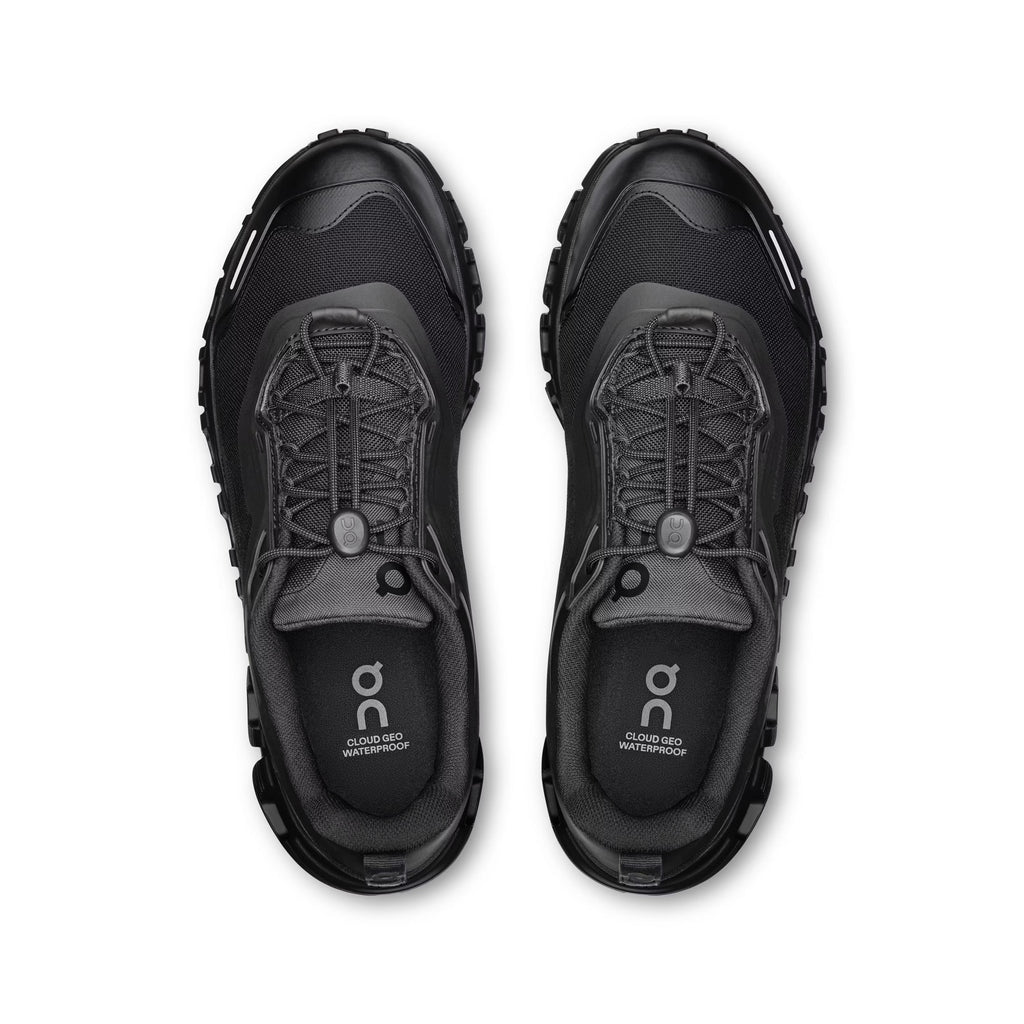 ON Women's Cloud 6 Geo Waterproof Black/Black