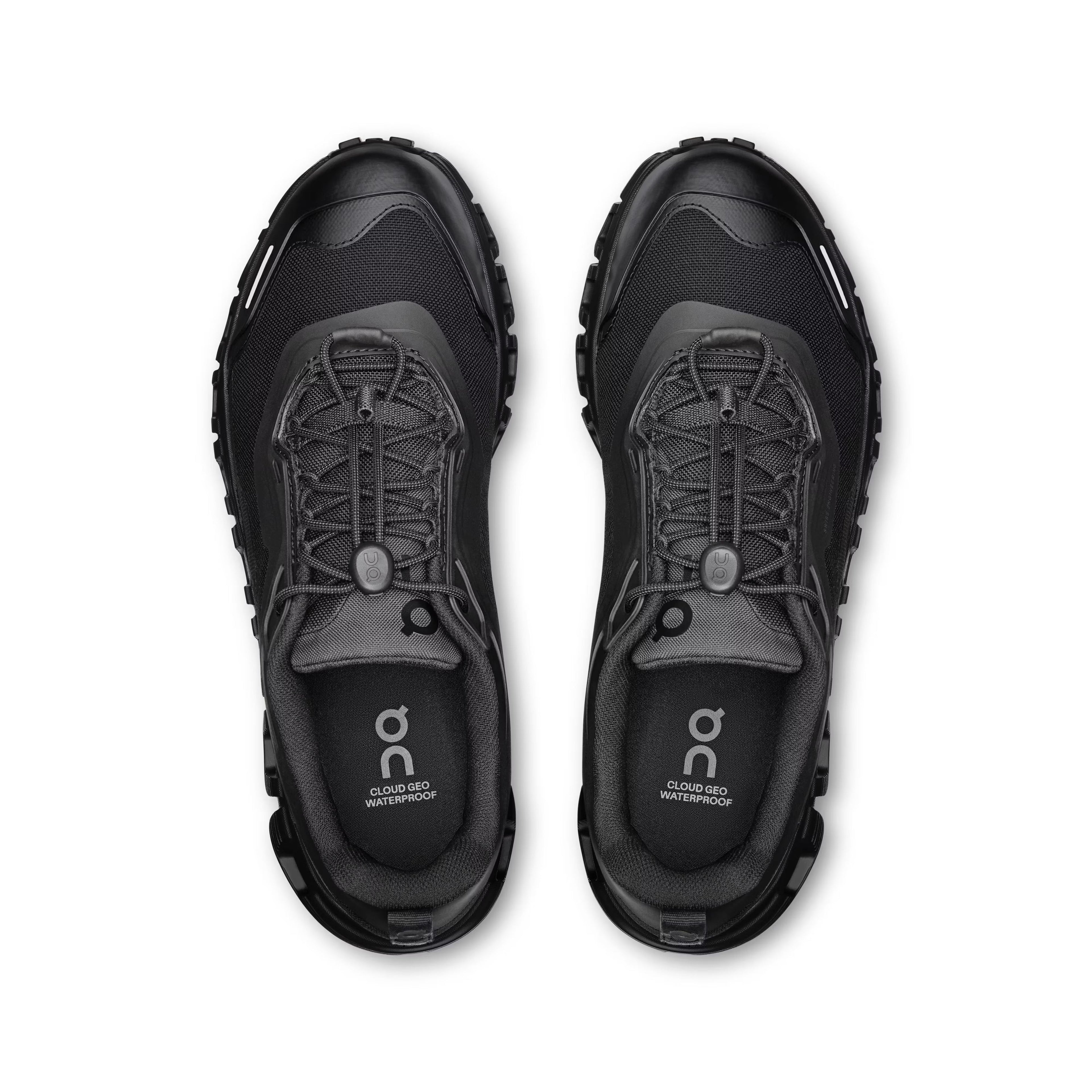ON Women's Cloud 6 Geo Waterproof Black/Black