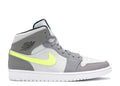 Air Jordan 1 Mid ¡®Gunsmoke Volt¡¯ Unfading Sneaker