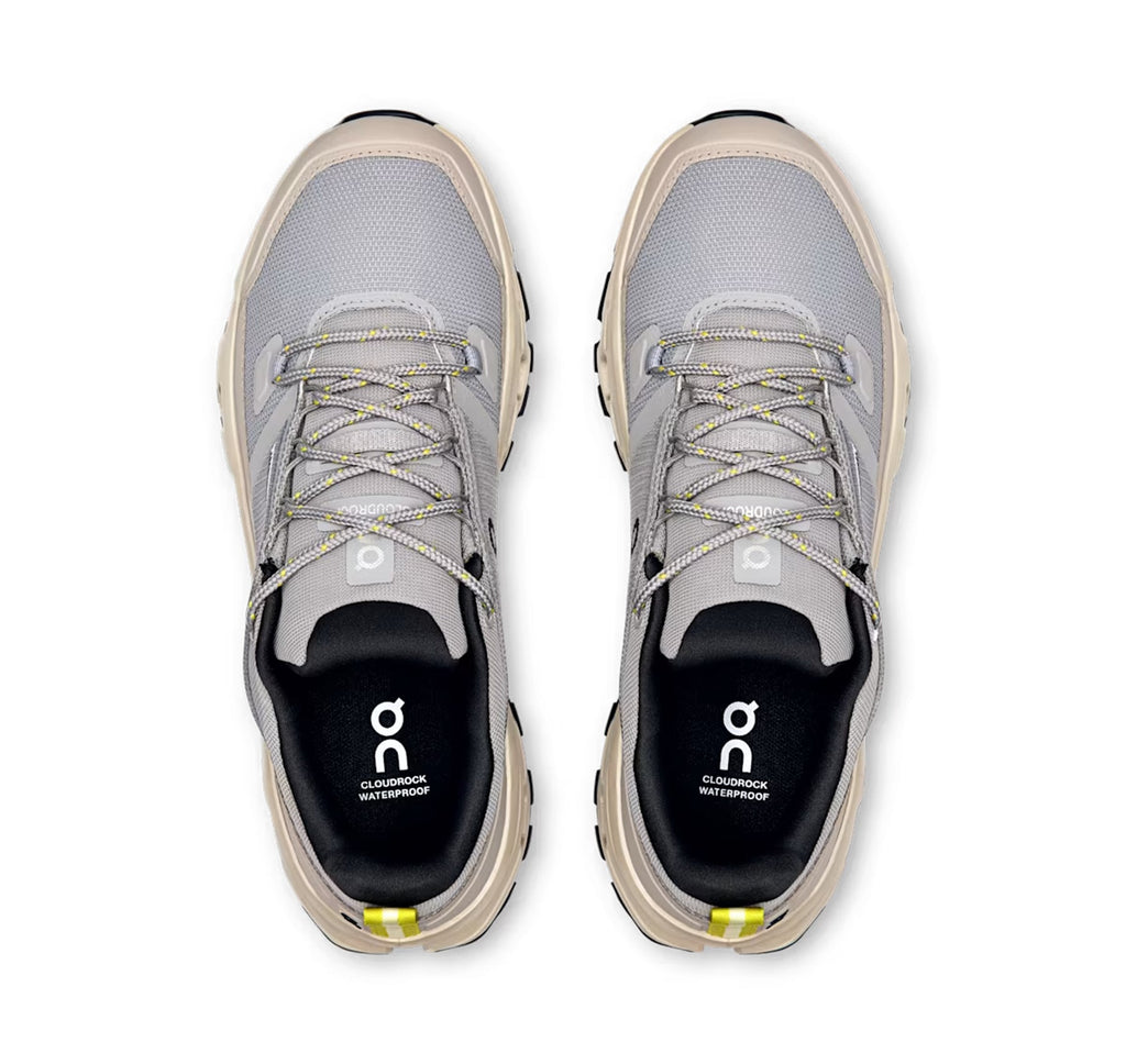 ON Women's Cloudrock Low Waterproof Alloy/Ice