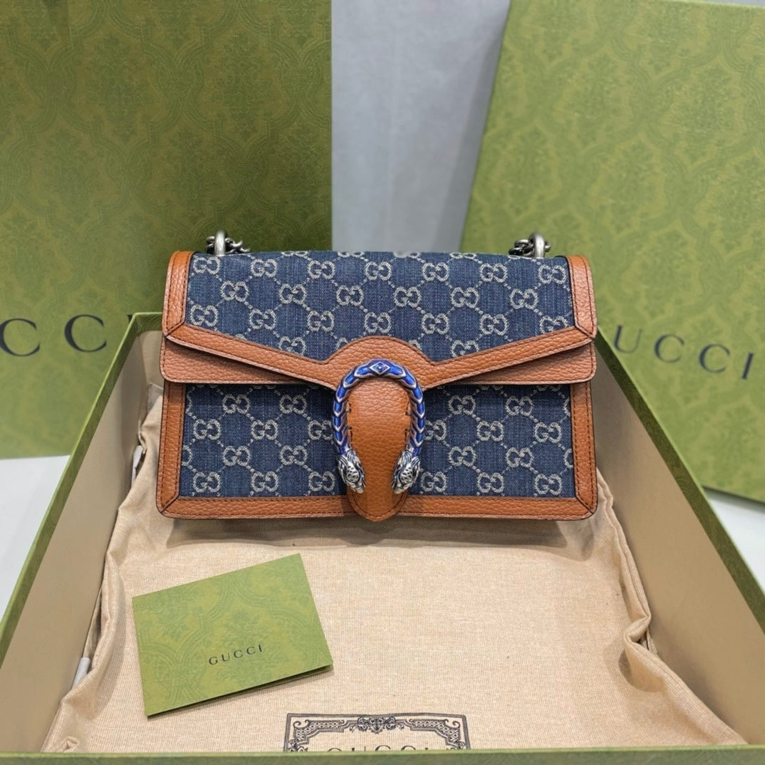 Gucci Dionysus Medium Denim Shoulder Bag – 400249